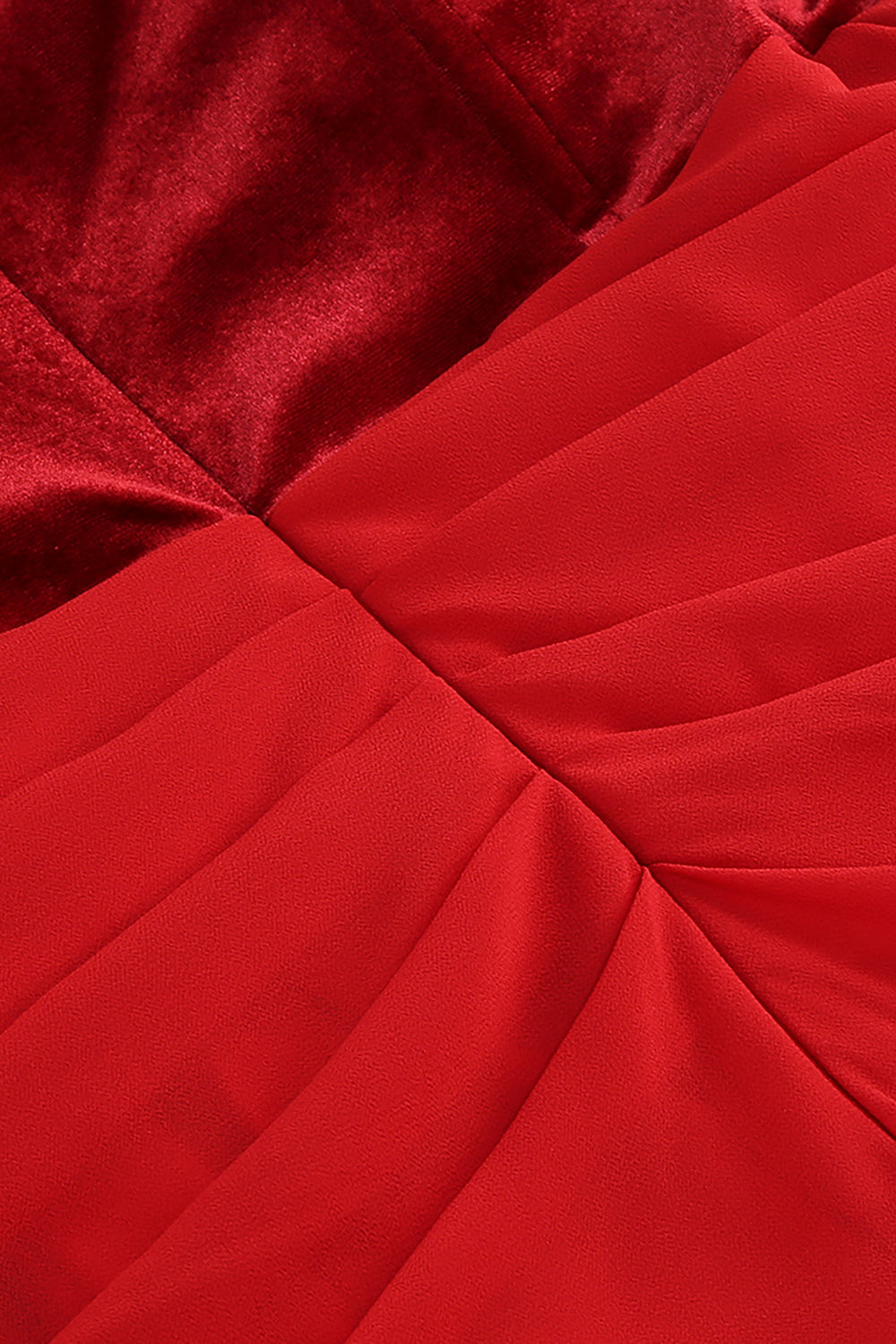 Ruched Flared Maxi Dress