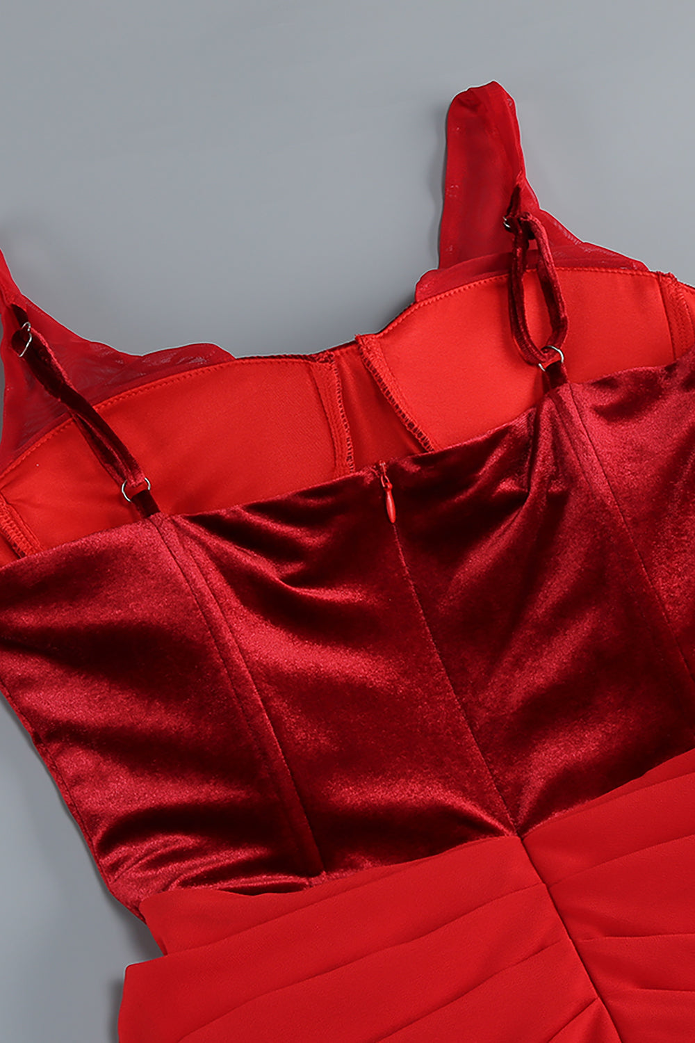 Ruched Flared Maxi Dress