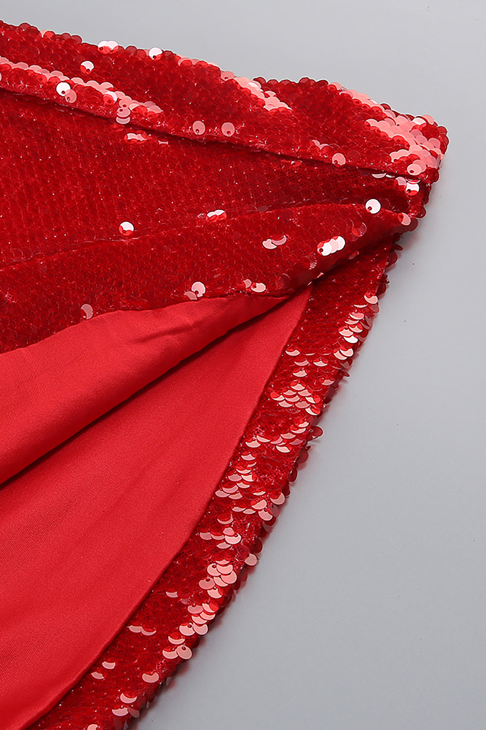 Sequined Sweep Train Maxi Dress