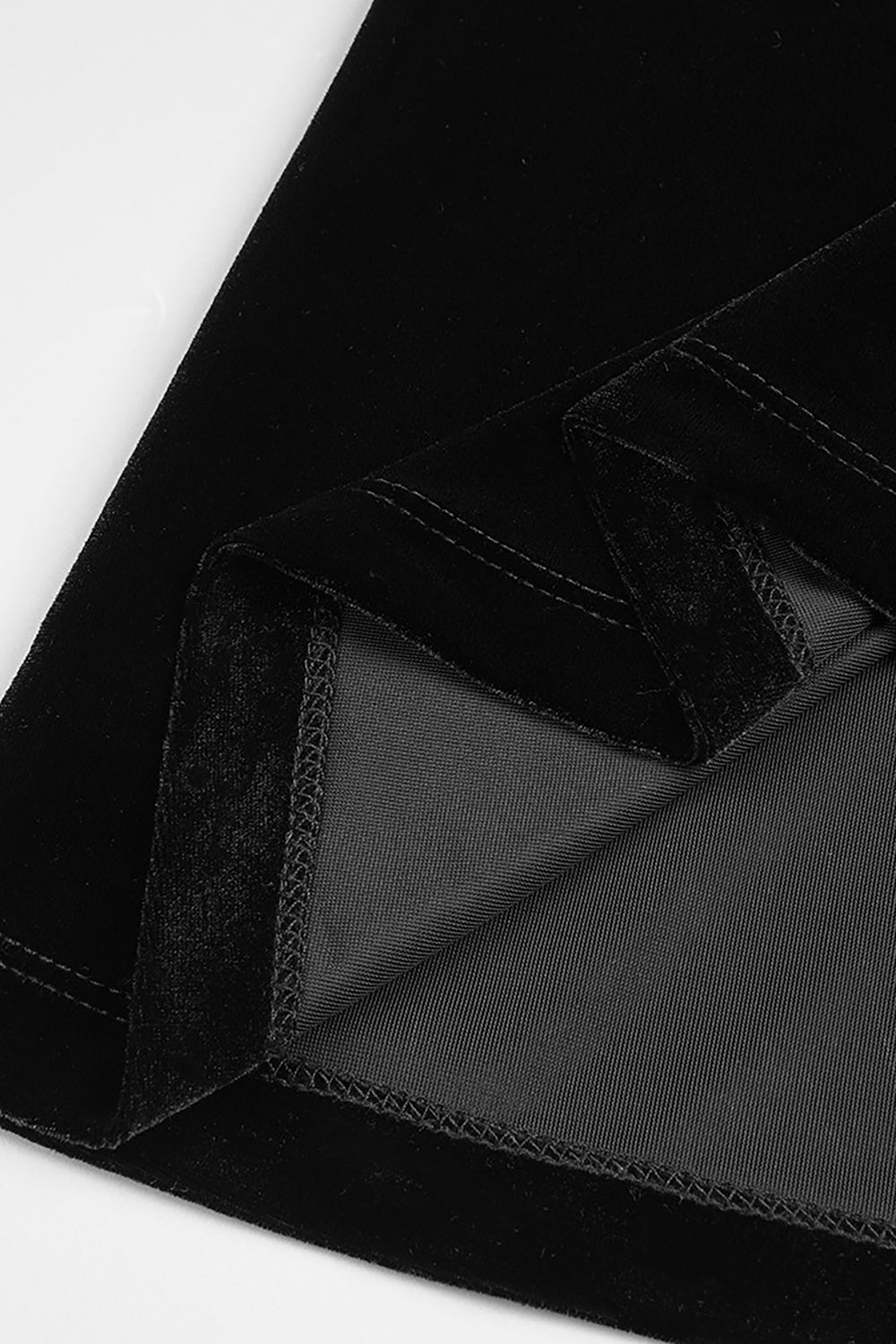 Velvet Mesh-insert Maxi Dress in Black