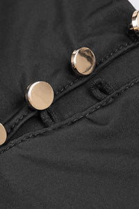 Velvet Mesh-insert Maxi Dress in Black