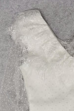 White Lace Frill Mini Bandage Dress - IULOVER