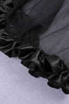 Strapless Diamond Mesh Patchwork High Split Bandage Dress - IULOVER