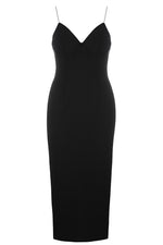 Black Strappy Hollow Out Bandage Dress