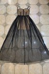 Brown Strappy Diamond Mesh Maxi Bandage Dress - IULOVER
