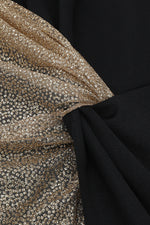 V-Neck Female Sequin Patchwork Bandage Dress - IULOVER