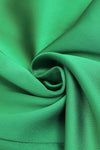 Green Strapless Floor-Length Split Maxi Dress