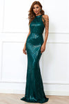 Tassel Sequins Fishtail Slim Gowns