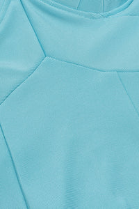 Vestido Midi Bandage Azul Claro com ombros largos