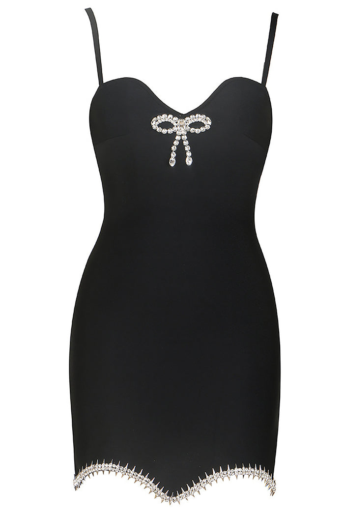 Crystal Spike Mini Bandage Dress