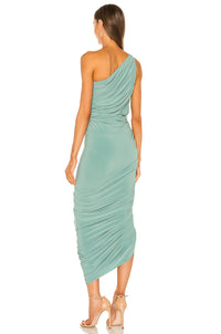 One shoulder Ruched Gown