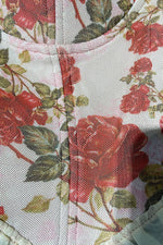 Printed Lace Ruffle Off Shoulder Bandage Top - IULOVER