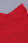 V-neck Off Shoulder Sleeveless Maxi Bandage Dress - IULOVER