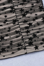 Sleeveless Tassel Diamond Star Mesh Tight Bandage Dress - IULOVER