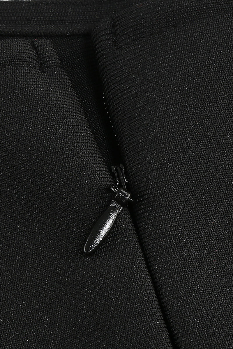 Strappy Crystal-Trim Mini Bandage Dress In Black