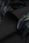 Strappy Sequin Feather Bandage Mini Dress - IULOVER