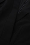 V Neck Cloak Black Bodycon Jumpsuit - IULOVER