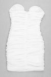 Black Off Shoulder Backless Hollow Dress In Black White Beige - IULOVER