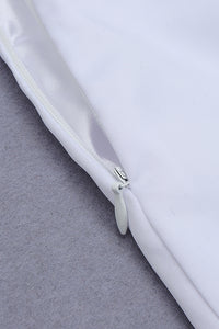 White One-Shoulder Split Maxi Dress - IULOVER