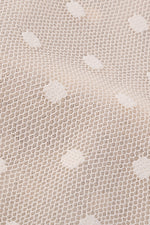 White Spot Puffes Long Sleeve Dress - IULOVER